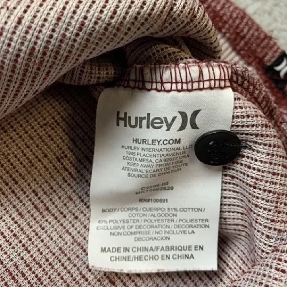 Hurley Lightweight Knit 3 Button Pullover Sweater… - image 4